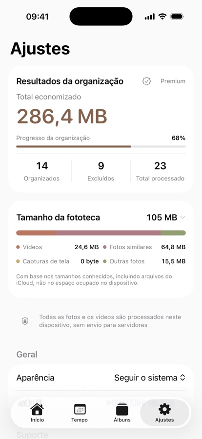 Seu progresso em um só lugar
